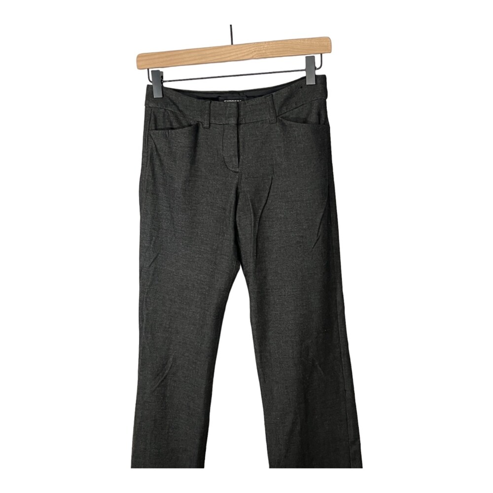 Express Work Pants Charcoal Gray Size 00r Low Ris… - image 2
